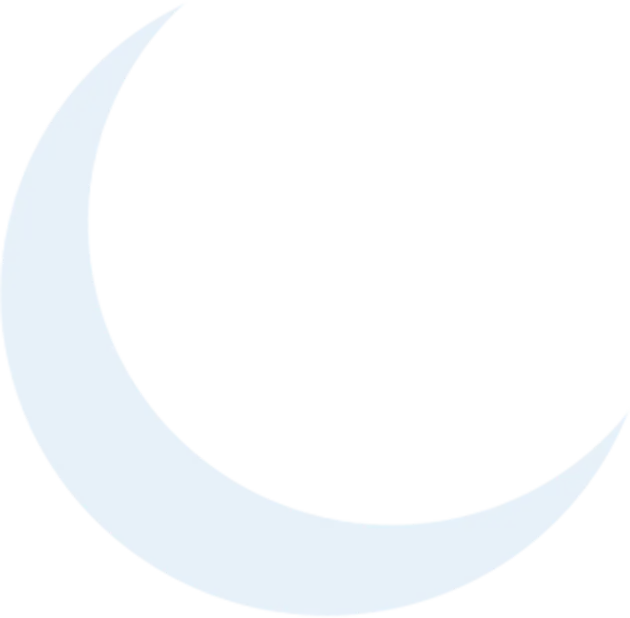 Crescent moon PNG symbol with minimalist design, night sky element, spiritual and Islamic themed HD transparent graphic.